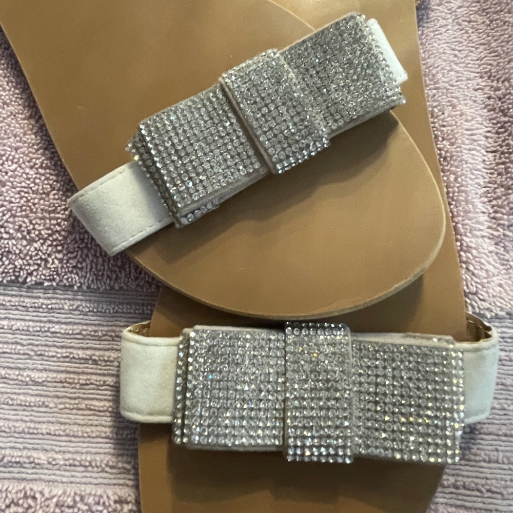 *3 for $20* Flat sparkly sandals